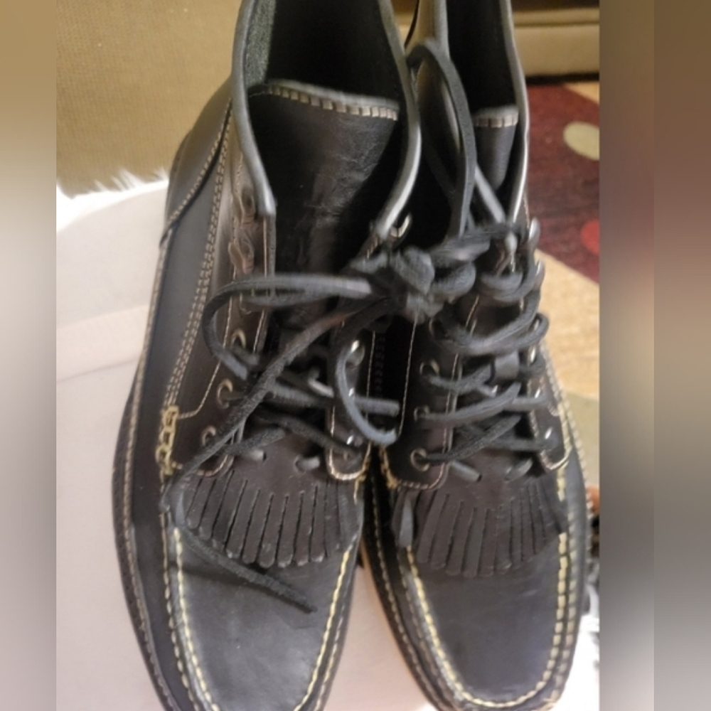 Eastland Men's Black Belgrade 1955 Collection Leather Shoes Size 12 - Picture 4 of 6